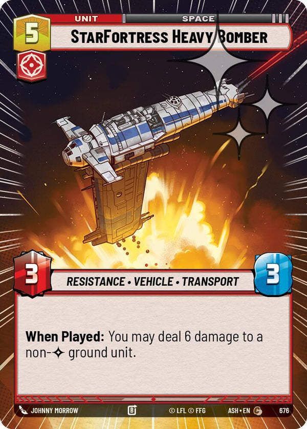 StarFortress Heavy Bomber (Hyperspace Foil) - Star Wars Unlimited