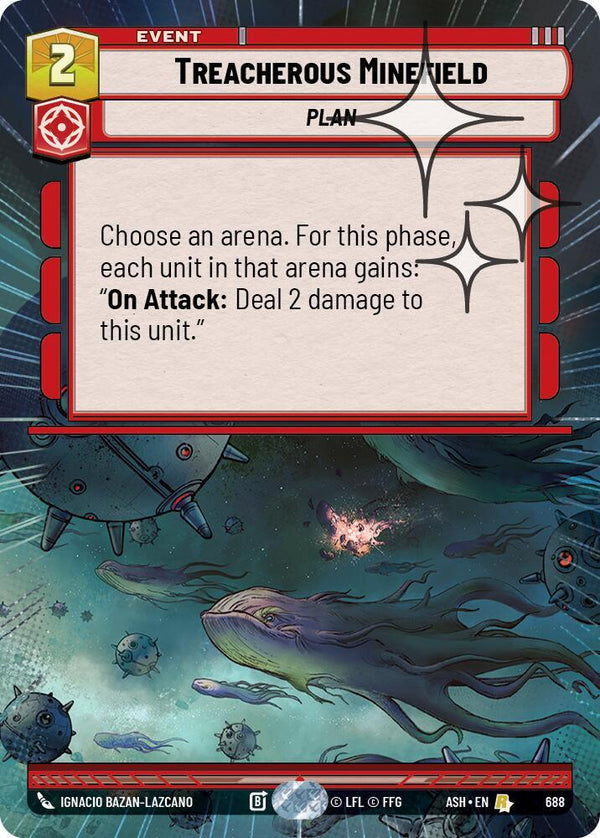 Treacherous Minefield (Hyperspace Foil) (ASH 688) - Star Wars Unlimited
