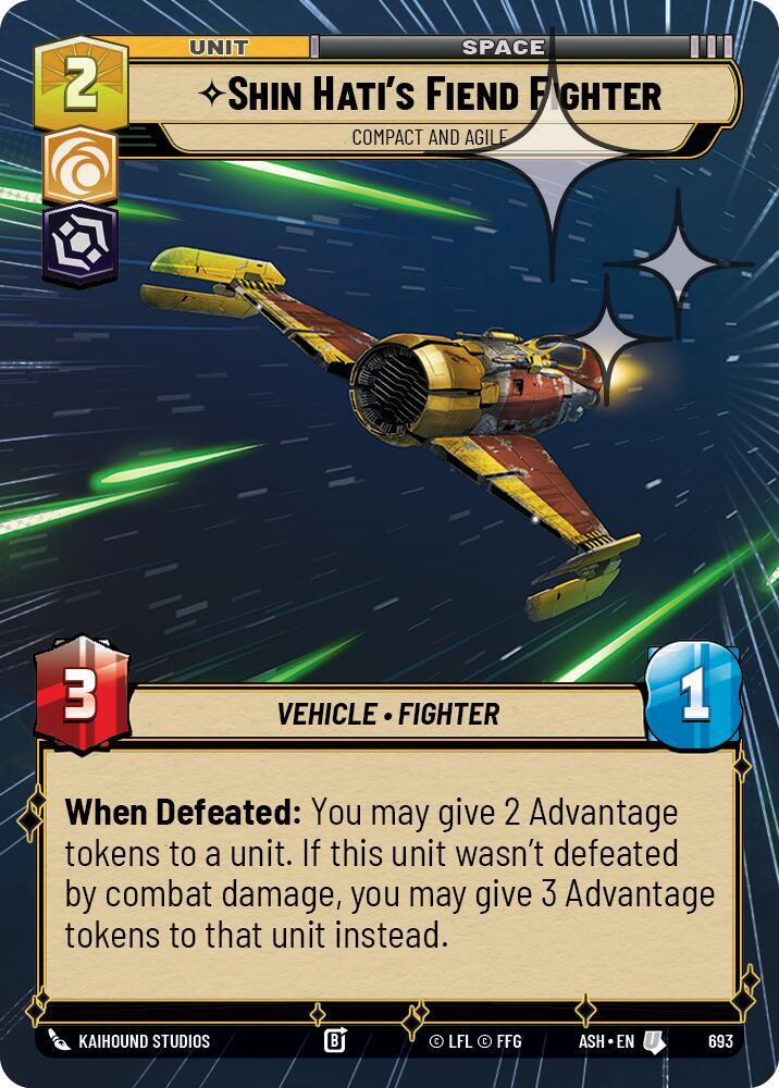 Shin Hati's Fiend Fighter - Compact and Agile (Hyperspace Foil)