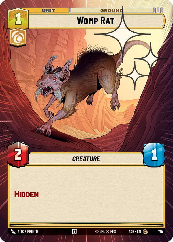 Womp Rat (Hyperspace Foil) - Star Wars Unlimited