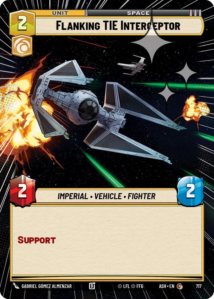 Flanking TIE Interceptor (Hyperspace Foil)