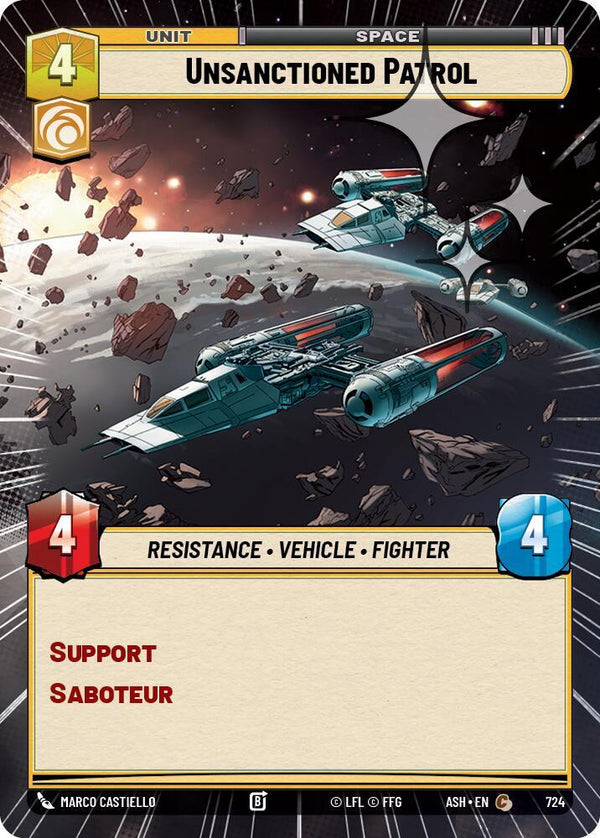 Unsanctioned Patrol (Hyperspace Foil) - Star Wars Unlimited