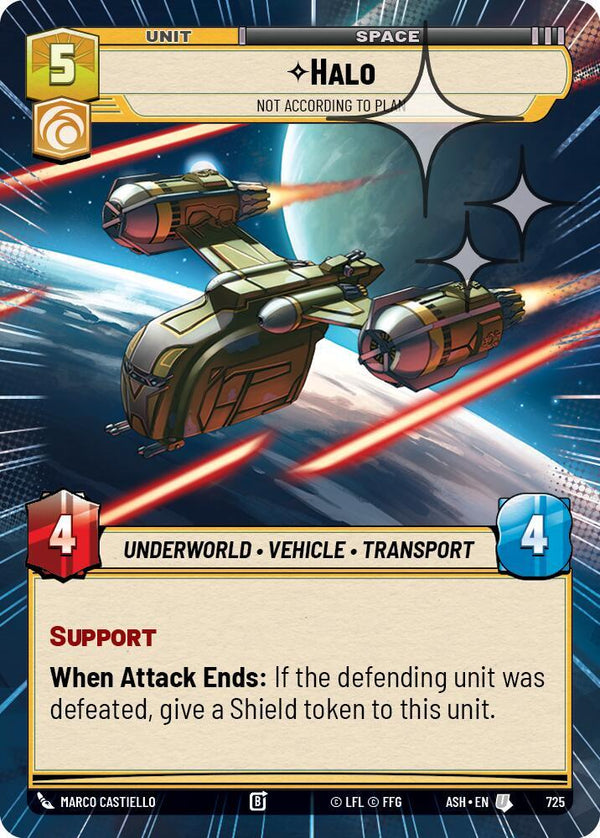 Halo - Not According to Plan (Hyperspace Foil) - Star Wars Unlimited