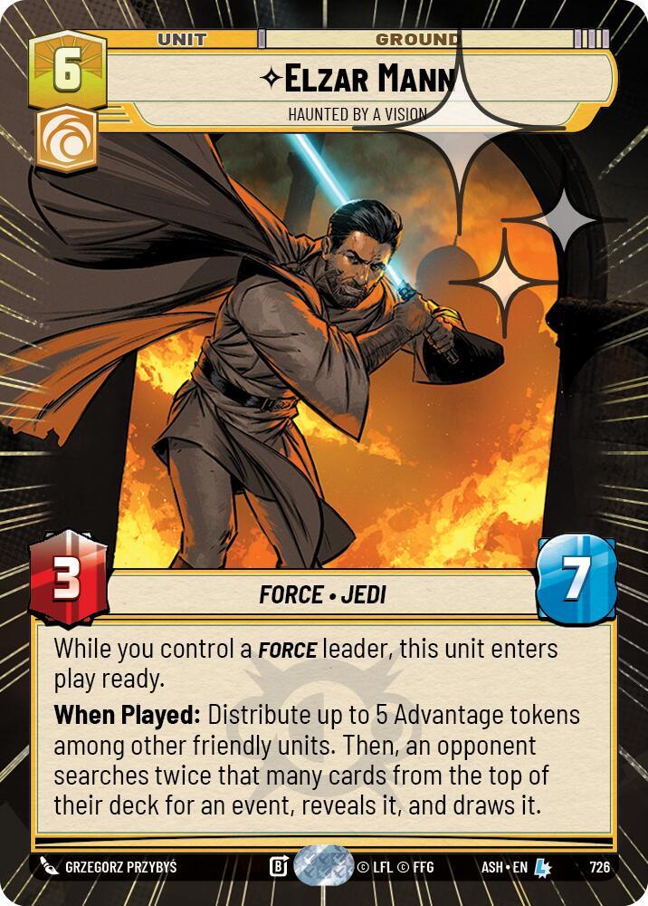 Elzar Mann - Haunted by a Vision (Hyperspace Foil)