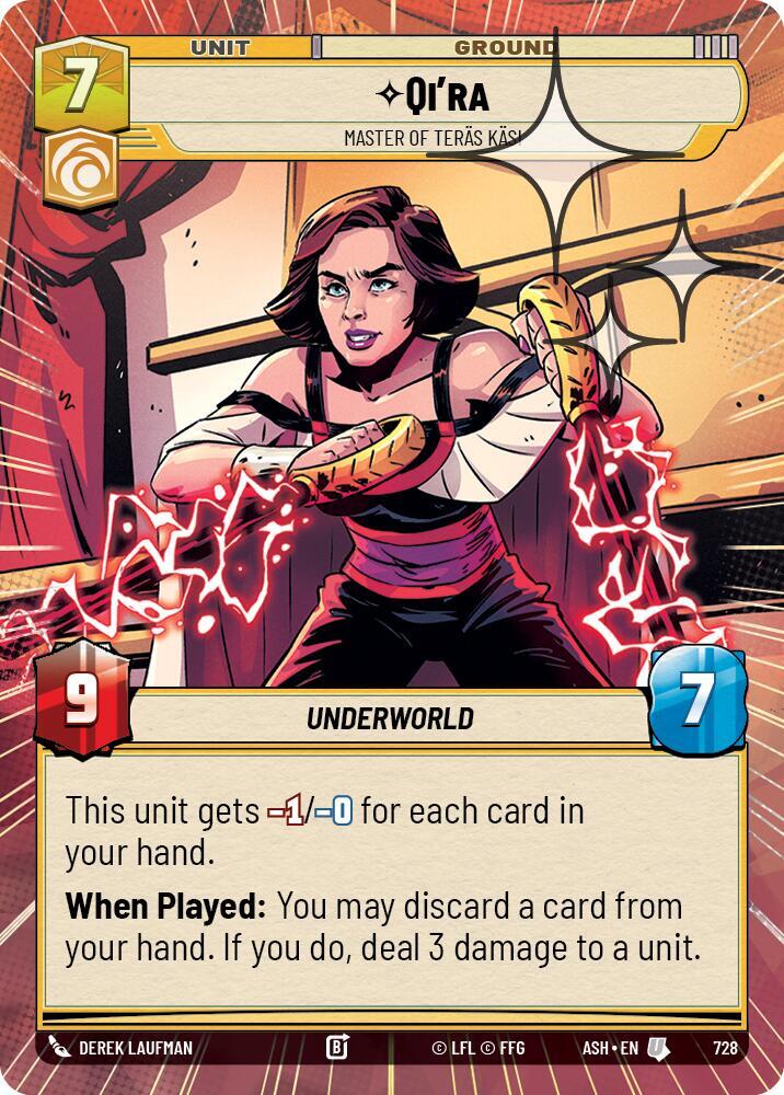 Qi'ra - Master of Teras Kasi (Hyperspace Foil)