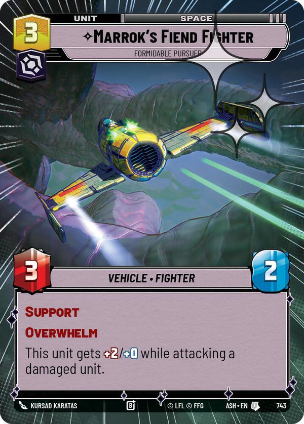 Marrok's Fiend Fighter - Formidable Pursuer (Hyperspace Foil) - Star Wars Unlimited