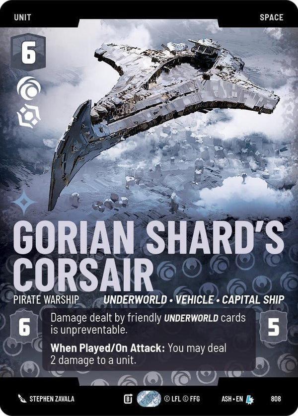Gorian Shard's Corsair - Pirate Warship (Prestige) (ASH 808) - Star Wars Unlimited