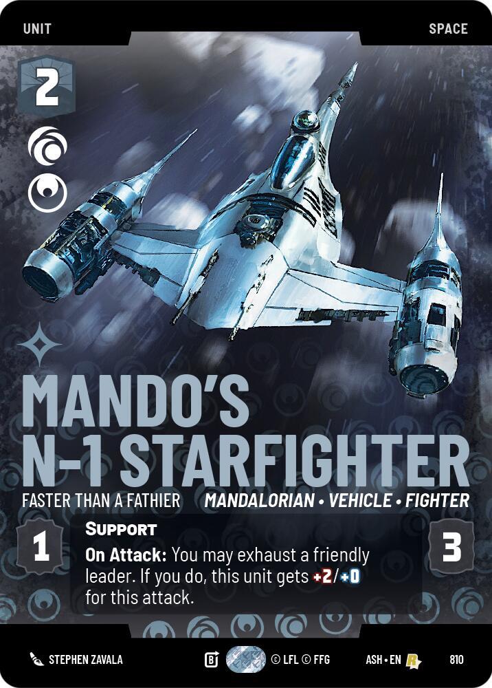 Mando's N-1 Starfighter - Faster than a Fathier (Prestige)
