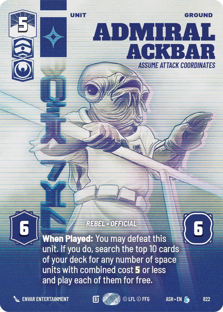 Admiral Ackbar - Assume Attack Coordinates (Prestige)