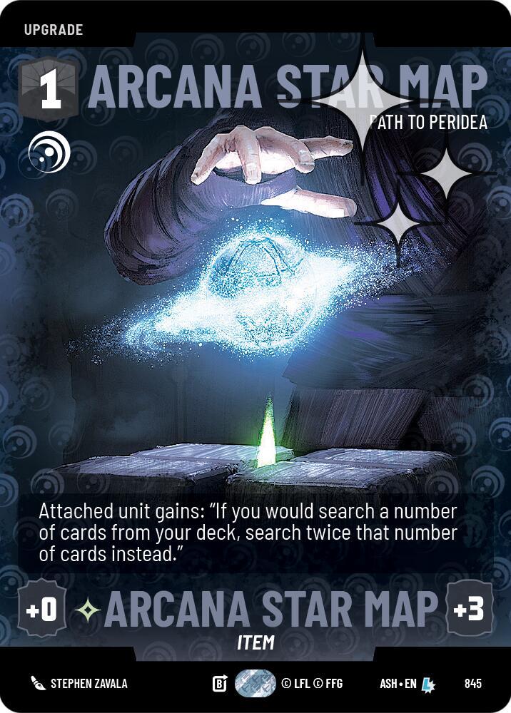 Arcana Star Map - Path to Peridea (Prestige Foil)