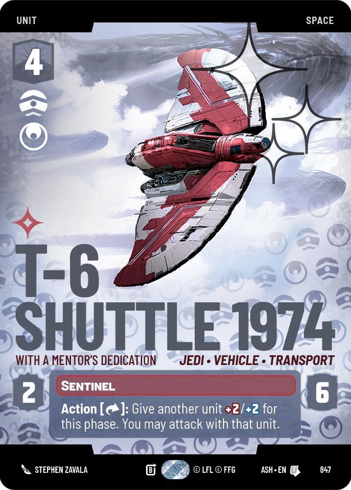 T-6 Shuttle 1974 - With a Mentor's Dedication (Prestige Foil)