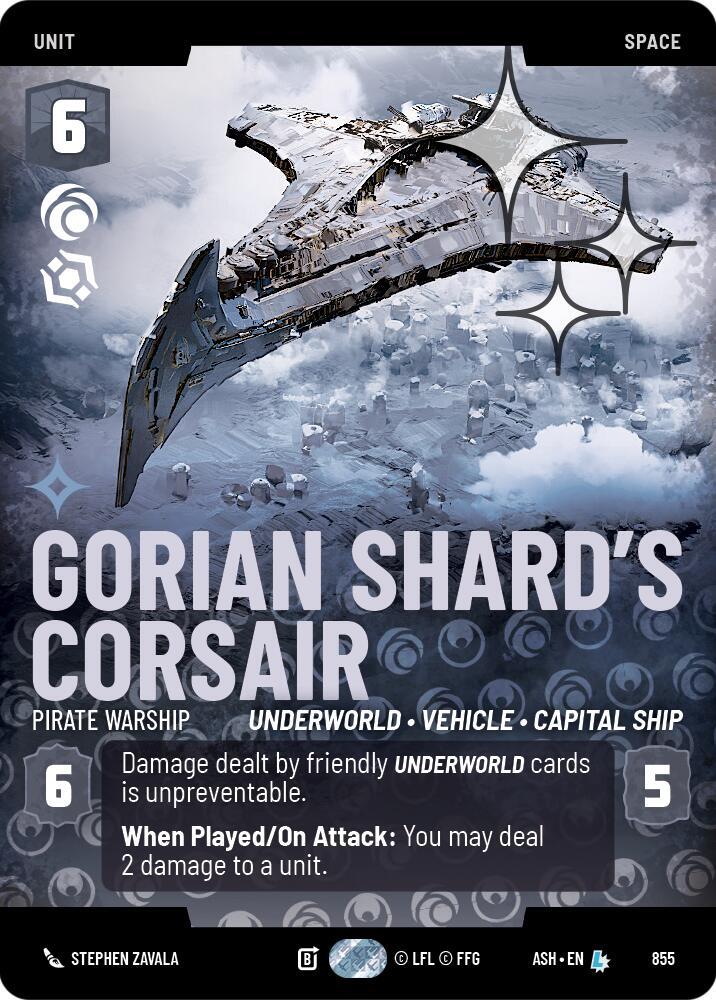 Gorian Shard's Corsair - Pirate Warship (Prestige Foil)