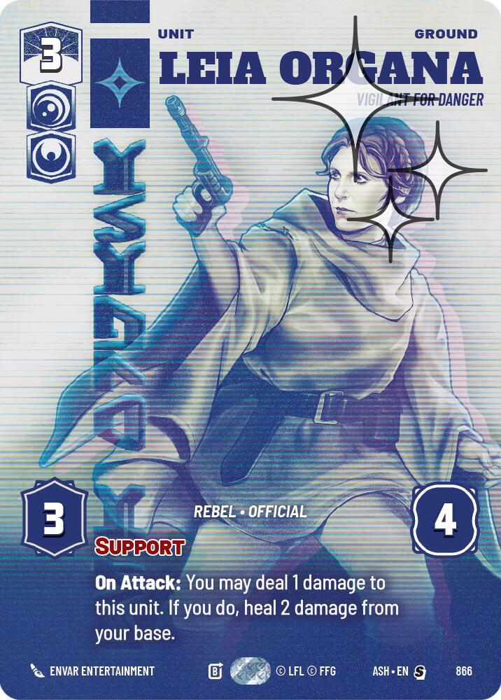 Leia Organa - Vigilant for Danger (Prestige Foil)