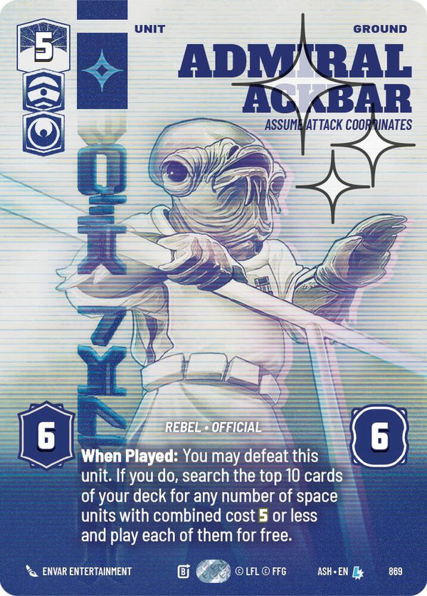 Admiral Ackbar - Assume Attack Coordinates (Prestige Foil) - Star Wars Unlimited