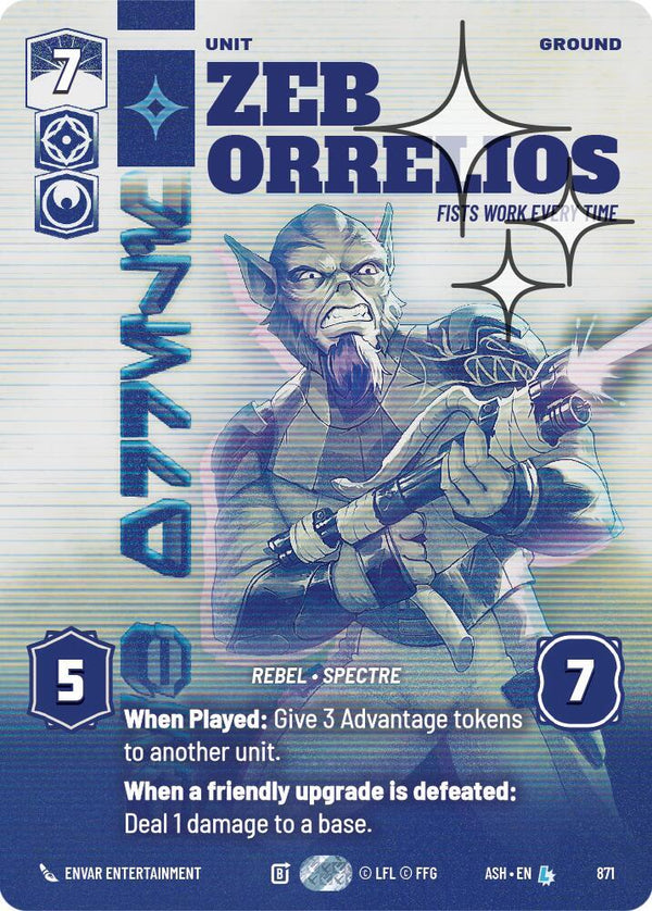 Zeb Orrelios - Fists Work Every Time (Prestige Foil) - Star Wars Unlimited