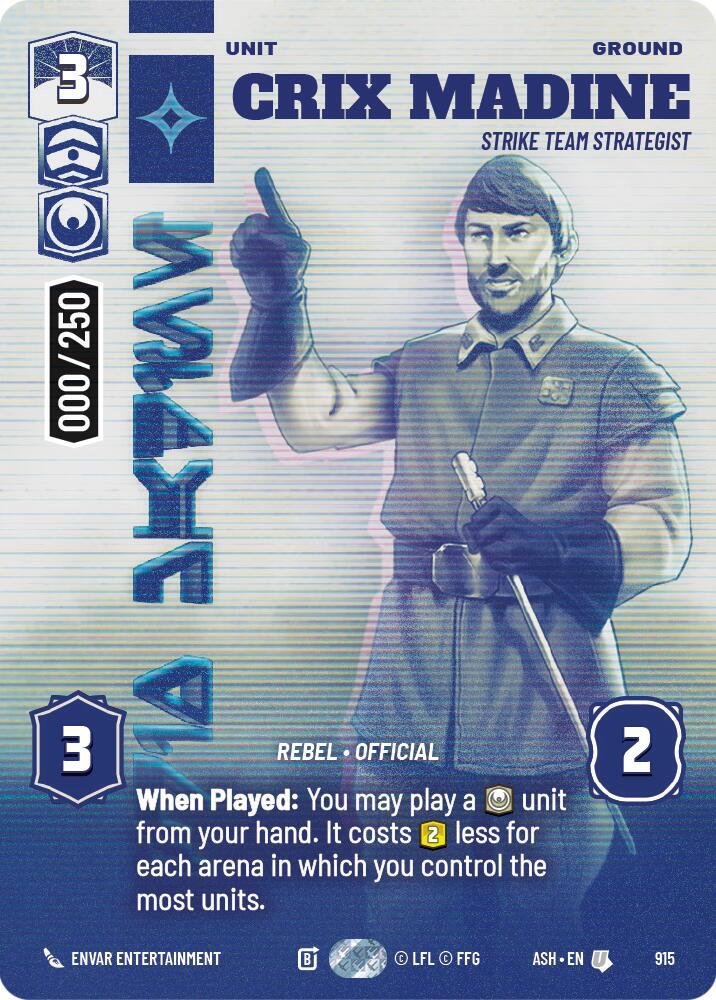 Crix Madine - Strike Team Strategist (Serialized)