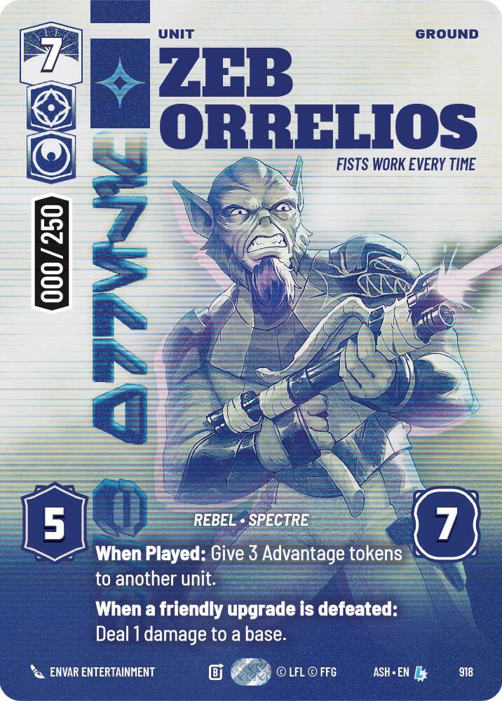 Zeb Orrelios - Fists Work Every Time (Serialized)