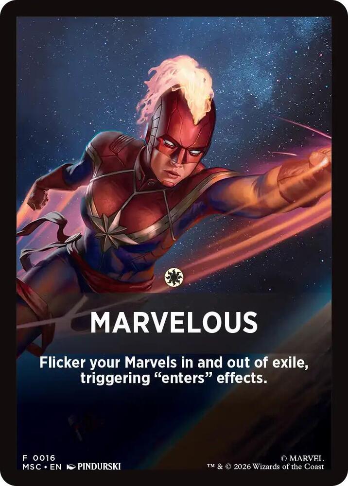 Marvelous Theme Card