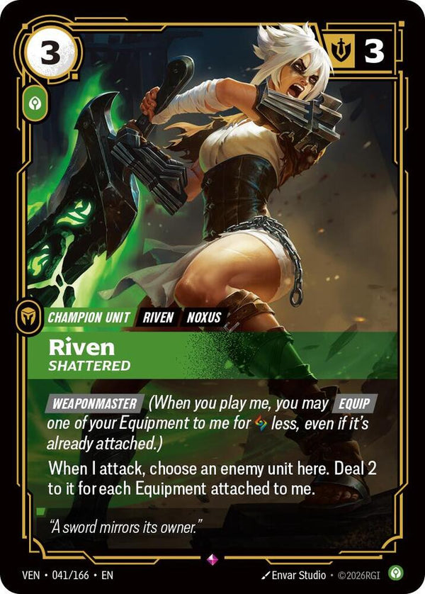 Riven - Shattered - Riftbound: League of Legends TCG