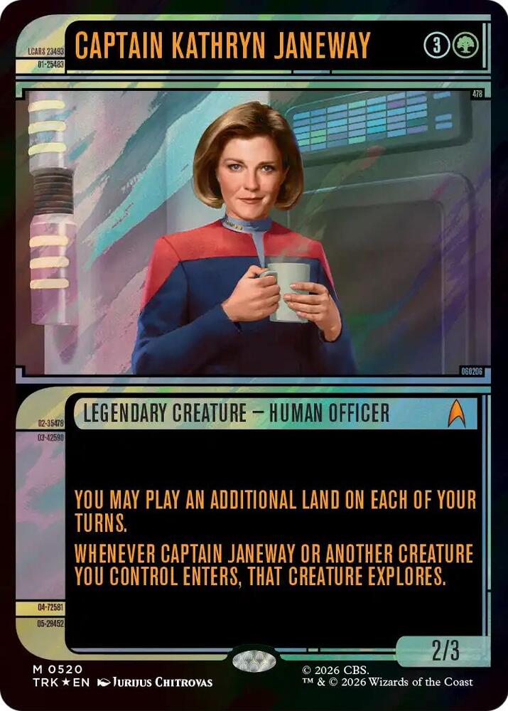 Captain Kathryn Janeway (Showcase) (Surge Foil)