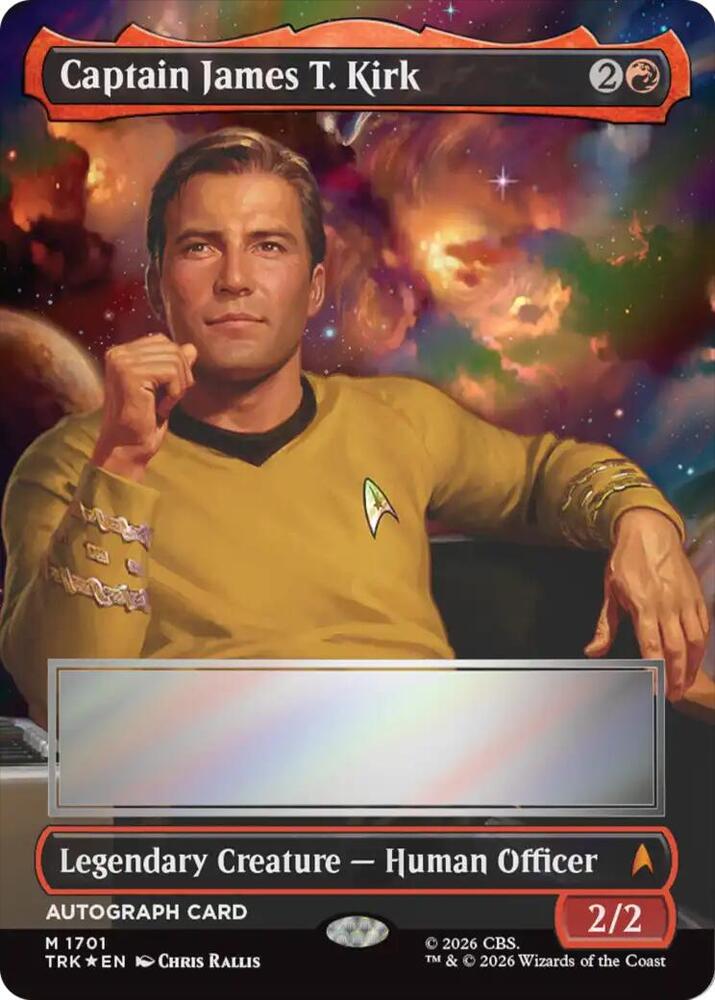 Captain James T. Kirk (Borderless) (Signed)
