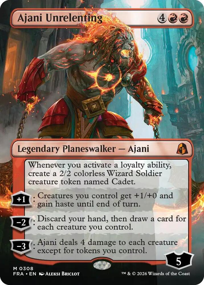 Ajani Unrelenting (Borderless)