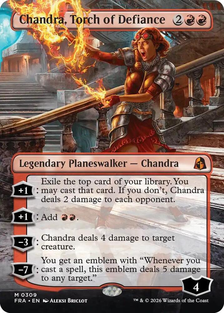 Chandra, Torch of Defiance (Borderless)
