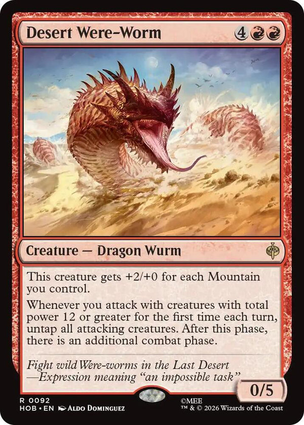 Desert Were-Worm - Magic: The Gathering