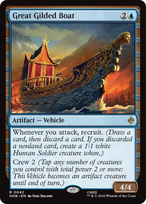 Great Gilded Boat - Magic: The Gathering