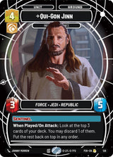 Qui-Gon Jinn - Influencing Chance (P26 128) - Star Wars Unlimited