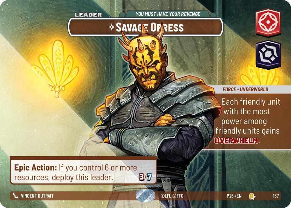 Savage Opress - You Must Have Your Revenge (Prize Wall)
