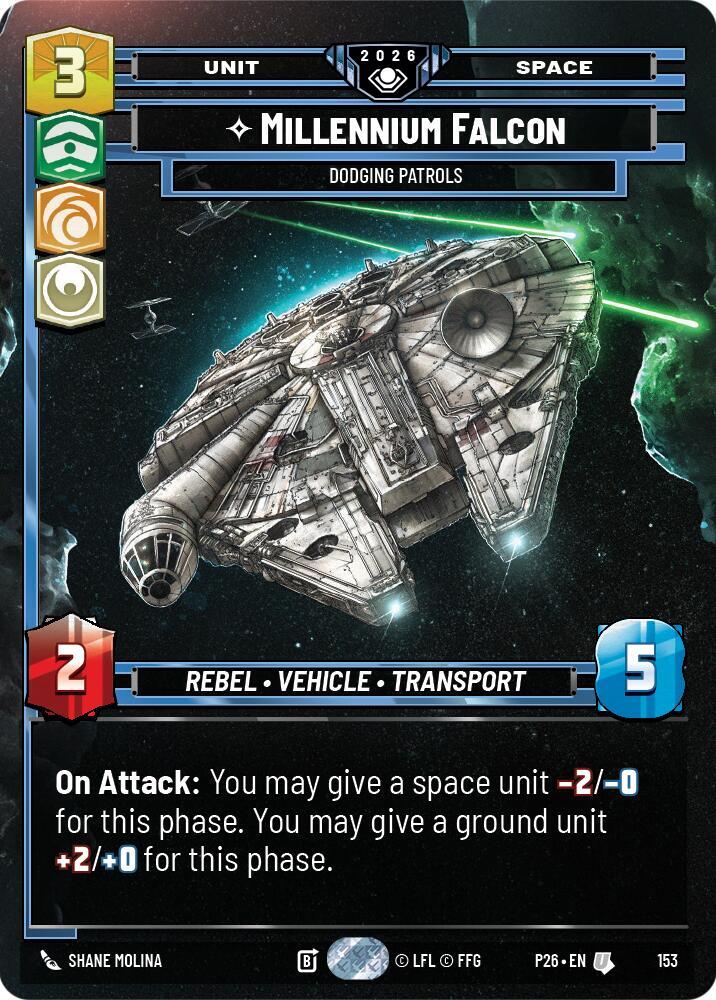Millennium Falcon - Dodging Patrols (Prize Wall) (Foil)