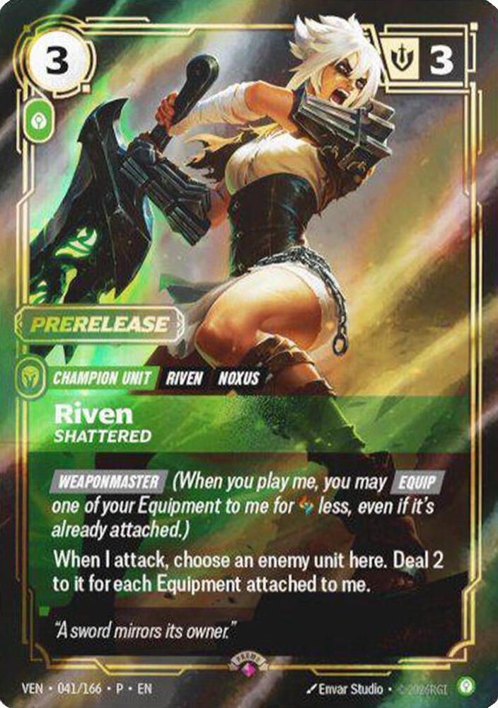 Riven, Shattered