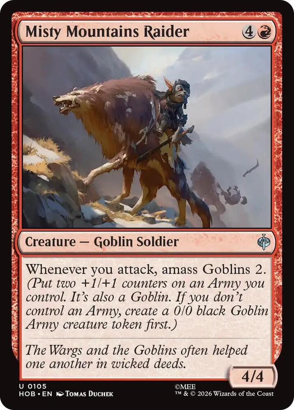 Misty Mountains Raider - Magic: The Gathering