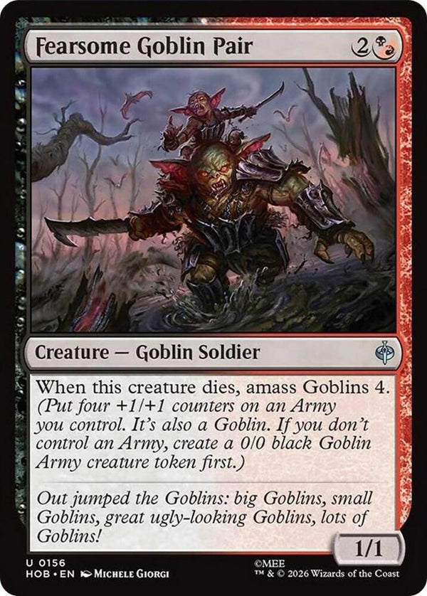 Fearsome Goblin Pair - Magic: The Gathering