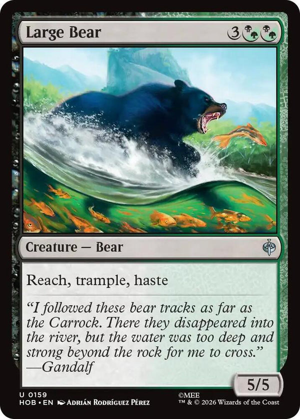 Large Bear - Magic: The Gathering