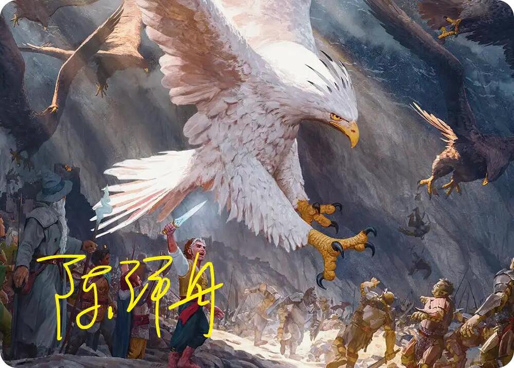 The Eagles Are Coming! Art Card (Gold-Stamped Signature)