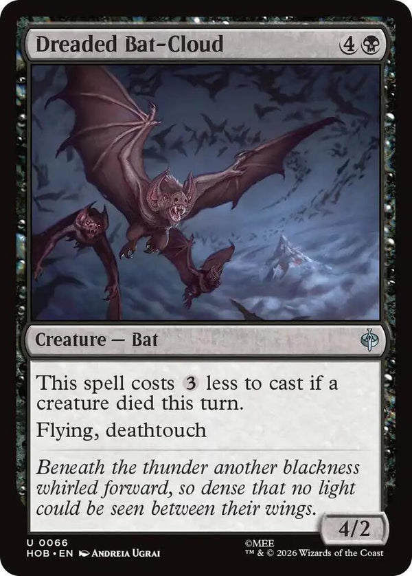 Dreaded Bat-Cloud - Magic: The Gathering