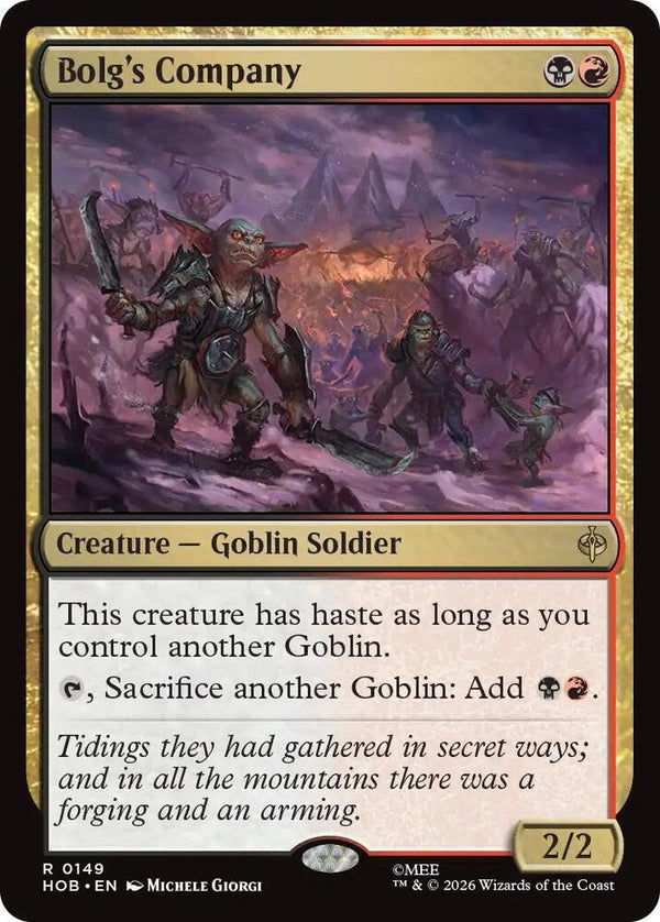 Bolg's Company - Magic: The Gathering