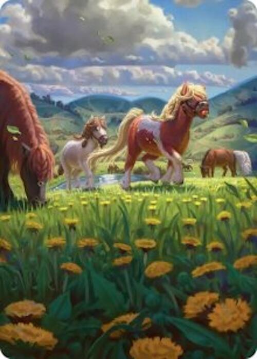 Troop of Ponies Art Card
