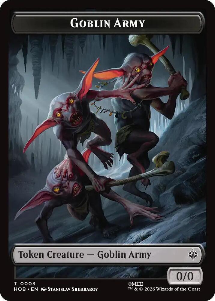 Goblin Army (0003) // Treasure (0012) Double-Sided Token