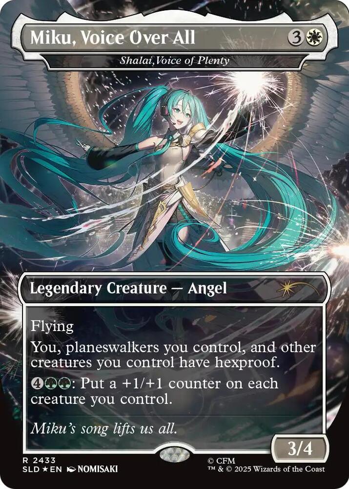 Miku, Voice Over All - Shalai, Voice of Plenty