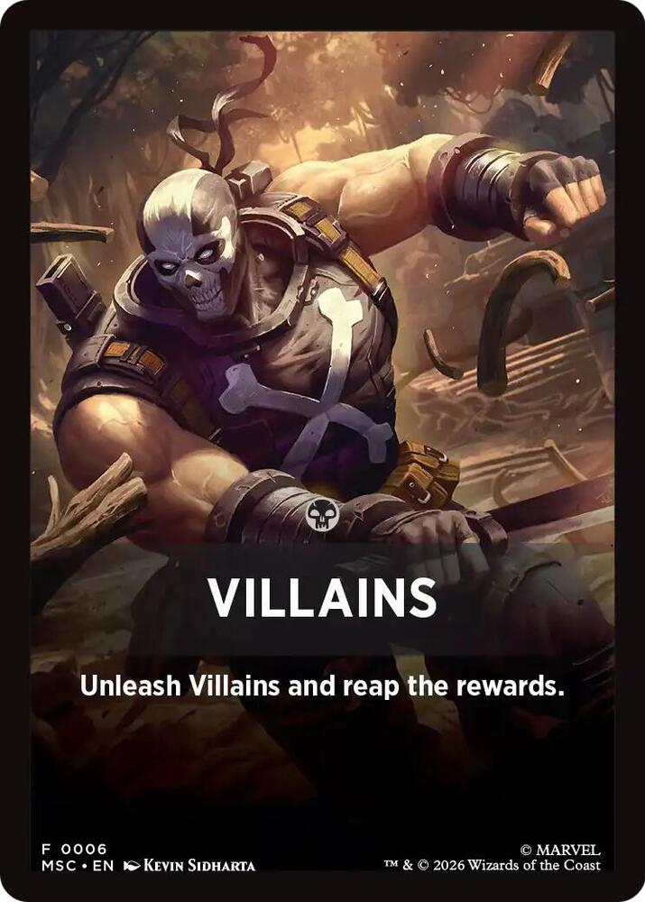 Villains Theme Card
