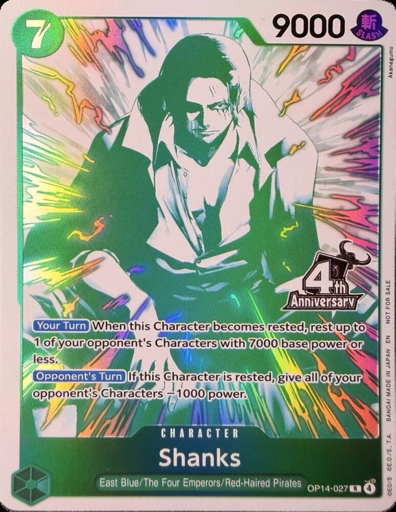 Shanks (4th Anniversary Treasure Campaign Pack)