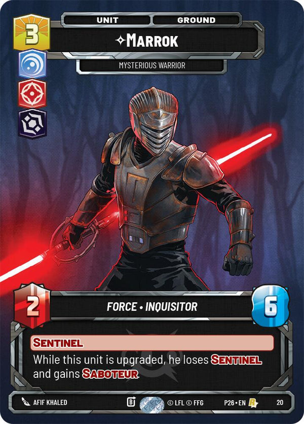 Marrok -  Mysterious Warrior (Sector and Regional Promos: Season 2 20) - Star Wars Unlimited