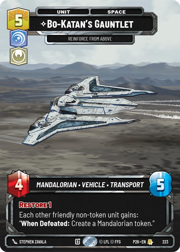 Bo-Katan's Gauntlet - Reinforce from Above (Foil)
