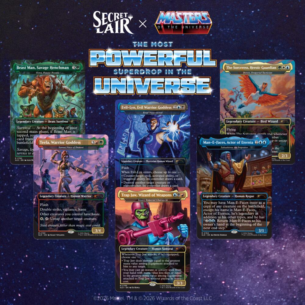 Secret Lair Drop: Secret Lair x Masters of the Universe: Allies and Enemies of Eternia - Non-Foil Edition
