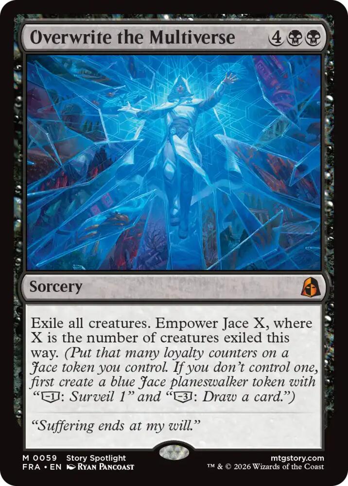 Overwrite the Multiverse