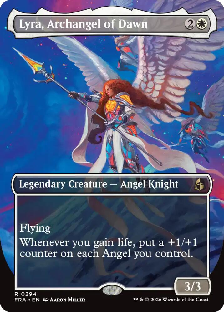 Lyra, Archangel of Dawn (Borderless)