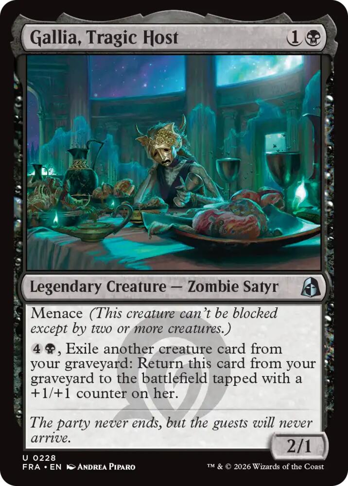 Gallia, Tragic Host